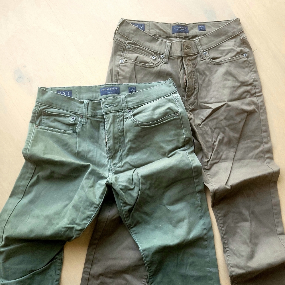 Lucky Brand Olive and Khaki Pants